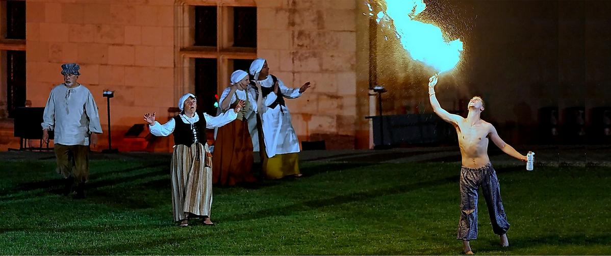 sound and light show at Chateau of Amboise