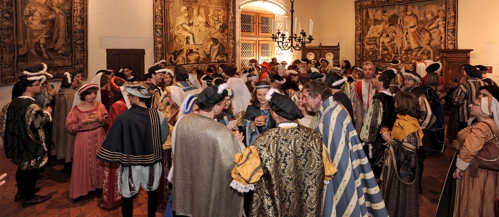 Renaissance costume party at the Chateau of Amboise