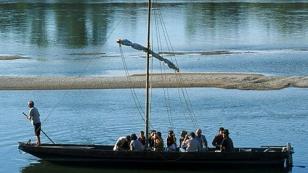 on board a traditional river boat on the Loire