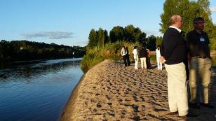 meeting on the banks of the Loire river