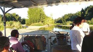 on board a traditional boat on the Loire river