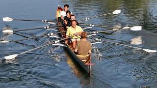 rowing on the loire river